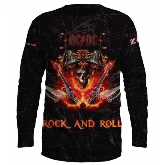 ACDC  men's blouse for the music fans